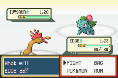 Hey, you evolved your Starter Pokémon! And it only took you 3 badges and the majority of a lap around the western half of Kanto to do it. -_-